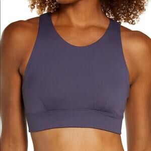 Zella Studio Lite Sports Bra Gray Bluish Sz Large